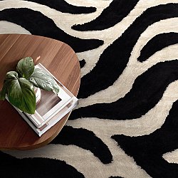 Shaggy rugs - Fergana (cream/black)