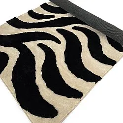 Shaggy rugs - Fergana (cream/black)