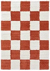 Shaggy rugs - Gordes (orange/white)