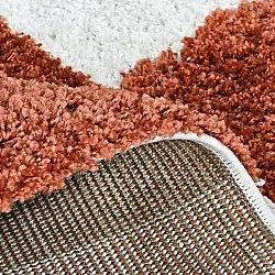Shaggy rugs - Gordes (orange/white)