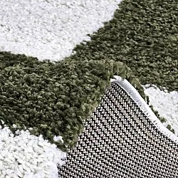 Shaggy rugs - Gordes (green/white)