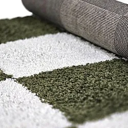 Shaggy rugs - Gordes (green/white)