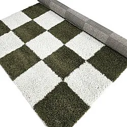 Shaggy rugs - Gordes (green/white)
