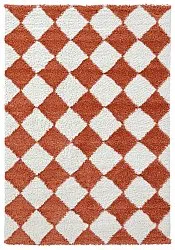 Shaggy rugs - Albi (white/orange)