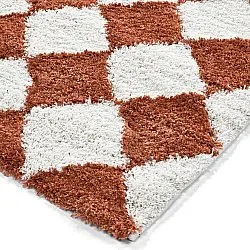 Shaggy rugs - Albi (white/orange)