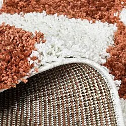 Shaggy rugs - Albi (white/orange)
