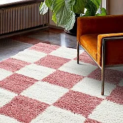 Shaggy rugs - Gordes (pink/white)