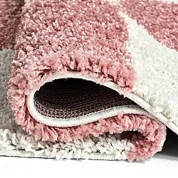 Shaggy rugs - Gordes (pink/white)