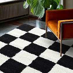 Shaggy rugs - Gordes (black/white)