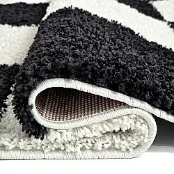 Shaggy rugs - Gordes (black/white)
