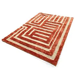 Shaggy rugs - Karbala (cream/red)