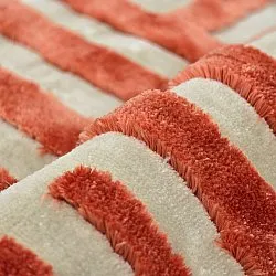 Shaggy rugs - Karbala (cream/red)