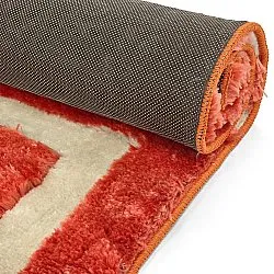 Shaggy rugs - Karbala (cream/red)