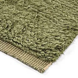 Shaggy rugs - Kiberg Hand Woven Wool Shaggy (green)