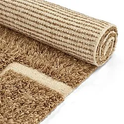 Shaggy rugs - Kiberg Hand Woven Wool Shaggy (beige)