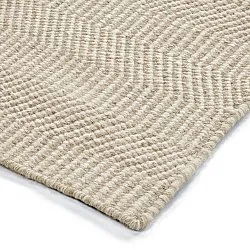 Wool rug - Larkana (beige/white)