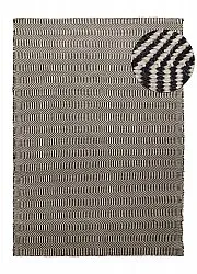Wool rug - Larkana (beige/black)