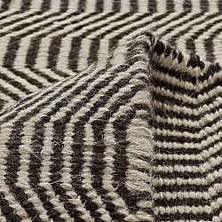 Wool rug - Larkana (beige/black)
