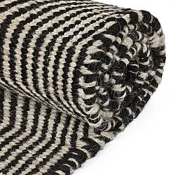 Wool rug - Larkana (beige/black)