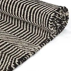 Wool rug - Larkana (beige/black)