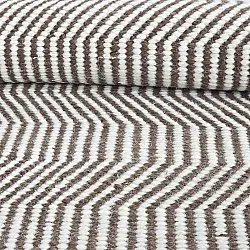 Wool rug - Larkana (brown/white)