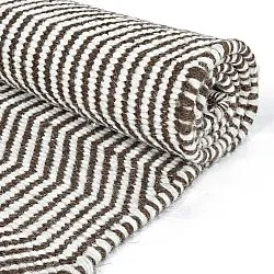 Wool rug - Larkana (brown/white)