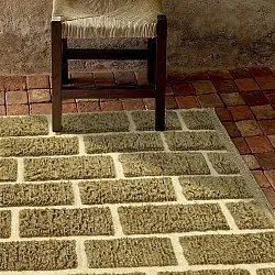 Shaggy rugs - Leknes Hand Woven Wool Shaggy (green)