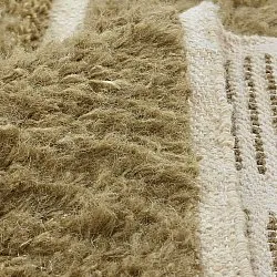 Shaggy rugs - Leknes Hand Woven Wool Shaggy (green)
