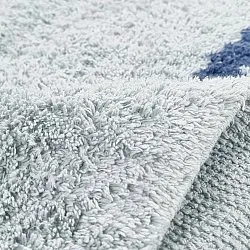 Shaggy rugs - Leora Natural Cotton Shaggy (grey/blue)