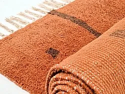 Shaggy rugs - Leora Natural Cotton Shaggy (orange/brown)