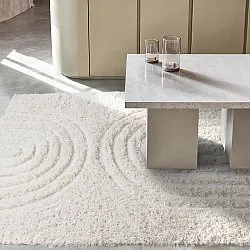 Shaggy rugs - Lindos Natural Cotton Shaggy (white)