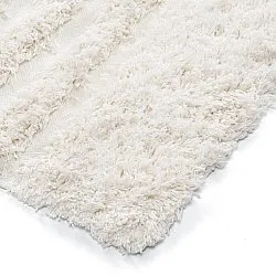 Shaggy rugs - Lindos Natural Cotton Shaggy (white)