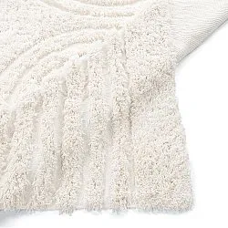 Shaggy rugs - Lindos Natural Cotton Shaggy (white)
