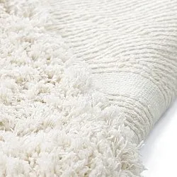 Shaggy rugs - Lindos Natural Cotton Shaggy (white)