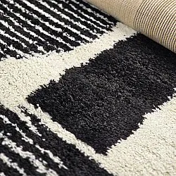 Shaggy rugs - Maron (black/white)