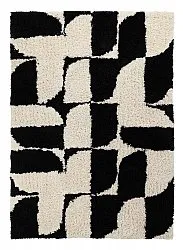 Shaggy rugs - Marvao Natural Cotton Shaggy (off-white/black)