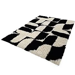 Shaggy rugs - Marvao Natural Cotton Shaggy (off-white/black)