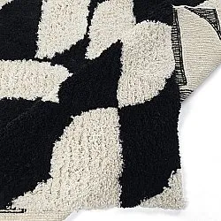 Shaggy rugs - Marvao Natural Cotton Shaggy (off-white/black)