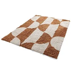 Shaggy rugs - Kalymnos Natural Cotton Shaggy (off-white/ochre)