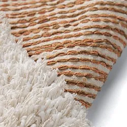 Shaggy rugs - Kalymnos Natural Cotton Shaggy (off-white/ochre)