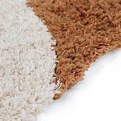 Shaggy rugs - Kalymnos Natural Cotton Shaggy (off-white/ochre)