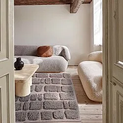Shaggy rugs - Otranto Natural Cotton Shaggy (taupe)
