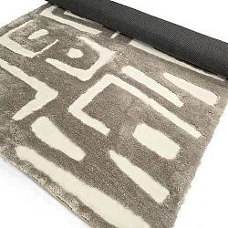 Shaggy rugs - Palmyra (beige/white)