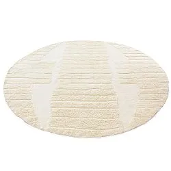 Round rug - Rani Natural Cotton Shaggy (beige)