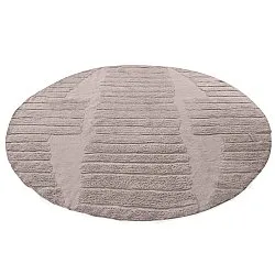 Round rug - Rani Natural Cotton Shaggy (taupe)