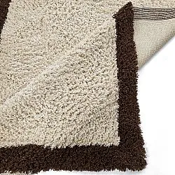Shaggy rugs - Sagres Natural Cotton Shaggy (off-white/brown)