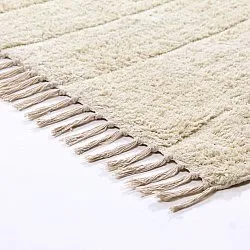 Shaggy rugs - Sivia Natural Cotton Shaggy (off-white)