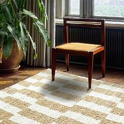 Shaggy rugs - Tamri (beige/white)