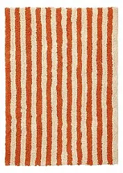 Shaggy rugs - Thira Stripe Cotton Shaggy (light yellow/light orange)