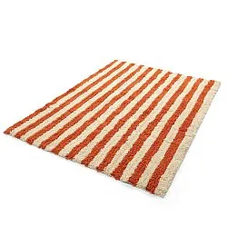 Shaggy rugs - Thira Stripe Cotton Shaggy (light yellow/light orange)